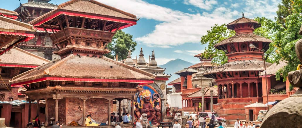 Kathmandu Eingang zum Durbar