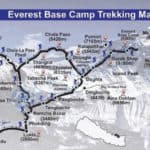 Everest Base Camp Karte