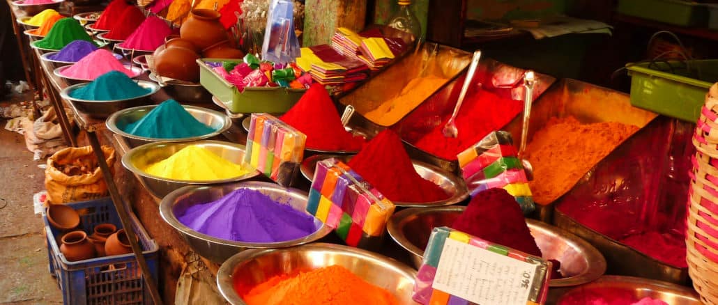 Farben für das Holi-Fest